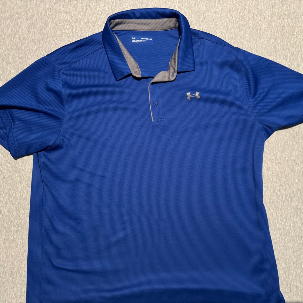 Under Armour Men's Polo Shirt in Blue and Gray